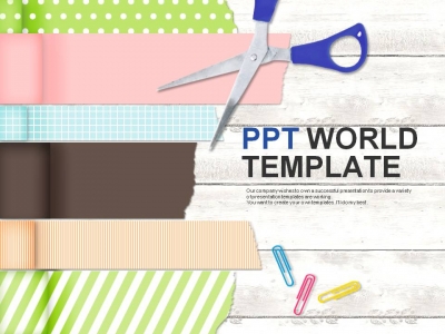 종이 파스텔톤 PPT 템플릿 데코 패턴 테이프 템플릿(자동완성형포함)(메인)