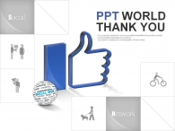 상태 연락 PPT 템플릿 글로벌 소셜 네트워크_슬라이드4