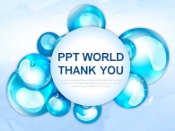 깨끗함 소중함 PPT 템플릿 글로벌 블루 비즈니스_슬라이드4