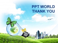 파워포인트 ppt PPT 템플릿 신재생 에너지 도시 건설_슬라이드4