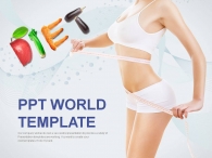 라인 토마토 PPT 템플릿 건강을 위한 다이어트_슬라이드1