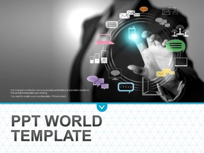 기술 사용 PPT 템플릿 편리한 터치 인터페이스(자동완성형포함)_슬라이드1