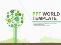 토양 나뭇잎 PPT 템플릿 푸른 에코 에너지 템플릿(자동완성형포함)_슬라이드1