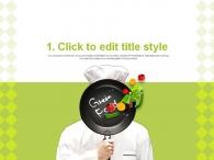 요리 부엌 PPT 템플릿 건강한 그린 푸드 제안서 템플릿_슬라이드2