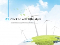 재생 청정 PPT 템플릿 녹색 에너지 자원 보고서 템플릿(자동완성형포함)_슬라이드3