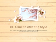 자연 벗꽃 PPT 템플릿 나른한 봄날의 벚꽃놀이 템플릿(자동완성형포함)_슬라이드3