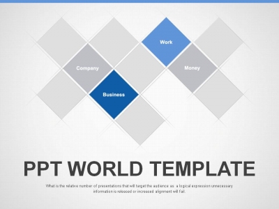 계획 설계 PPT 템플릿 심플한 블루 도형 사업계획서 템플릿