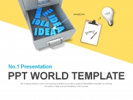 노트 안경 PPT 템플릿 창의적인 아이디어 도출 과정(자동완성형포함)_슬라이드1