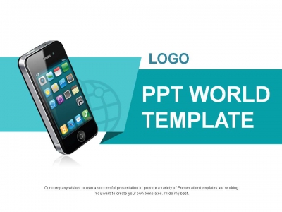 앱 시장 PPT 템플릿 글로벌 스마트폰 사업(자동완성형포함)(메인)