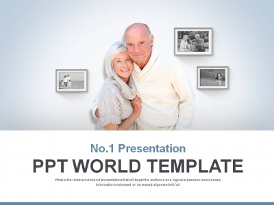 어버이날 휴가 PPT 템플릿 행복한 노인복지 프로젝트(자동완성형포함)