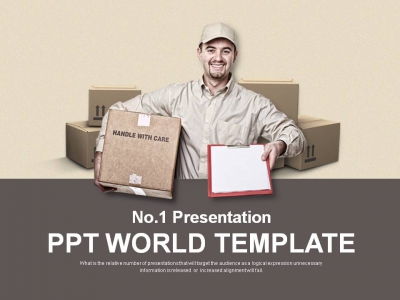 상자 사인 PPT 템플릿 물류 서비스 비즈니스(자동완성형포함)