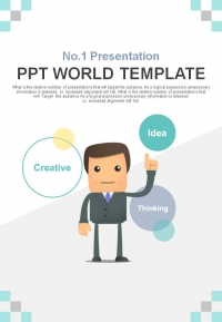 그래픽 도형 PPT 템플릿 창의적인 아이디어 연구