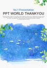 헤엄치다 살아있는 PPT 템플릿 아름다운 연못 풍경_슬라이드4