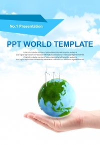 투자회수방안 계단식그래프 PPT 템플릿 푸른빛 하늘과 지구의 자원(자동완성형포함)(메인)