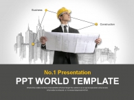 평면도 제작 PPT 템플릿 혁신적인 건축 설계(자동완성형포함)_슬라이드1