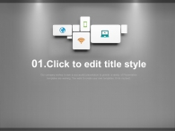와이파이 노트북 PPT 템플릿 심플한 아이콘 템플릿(자동완성형포함)_슬라이드3