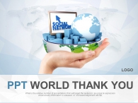 컴퓨터 모니터 PPT 템플릿 글로벌 정보화_슬라이드4