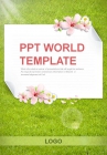 카드 엽서 PPT 템플릿 다가오는 따스한 봄(자동완성형포함)_슬라이드1