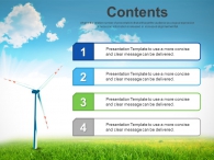 잔디 하늘 PPT 템플릿 친환경 풍력 발전기(자동완성형포함)_슬라이드2