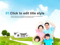 부모 자식 PPT 템플릿 행복한 전원 주택 라이프(자동완성형포함)_슬라이드3