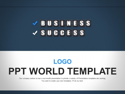 계산기 숫자포인트 PPT 템플릿 성공적인 비즈니스 보고서(자동완성형포함)_슬라이드1
