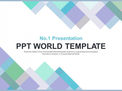 파스텔 파스텔톤 PPT 템플릿 시원한 삼각형 패턴 그래픽(자동완성형포함)_슬라이드1