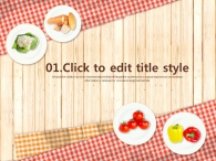 과일 야채.채소 PPT 템플릿 친환경 야채식탁(자동완성형포함)_슬라이드3
