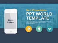 심플한 깔끔한 PPT 템플릿 모바일 비즈니스 아이콘(자동완성형포함)_슬라이드1
