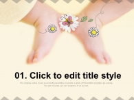 육아 아기 PPT 템플릿 꽃과 아기_슬라이드2