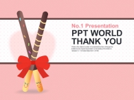 심플 선물 PPT 템플릿 귀여운 막대과자(자동완성형포함)_슬라이드36