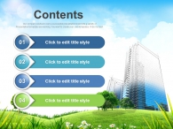 풀 환경 PPT 템플릿 친환경 도시 건설 설계도(자동완성형포함)_슬라이드2