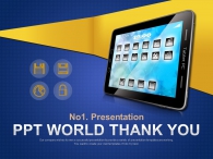 icon 도형 PPT 템플릿 블루배경의 태블릿과 아이콘_슬라이드4