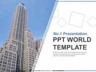 심플 건물 PPT 템플릿 사각패턴과 빌딩(자동완성형포함)_슬라이드1