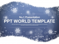 얼음 얼음결정 PPT 템플릿 은은한 겨울 눈꽃(자동완성형포함)_슬라이드1