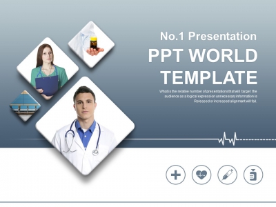 외국 외국인 PPT 템플릿 의료 컨설팅 비즈니스