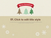 그림 리본 PPT 템플릿 크리스마스 카드 만들기(자동완성형포함)_슬라이드3