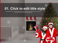 눈 크리스마스 트리 PPT 템플릿 화이트 크리스마스(자동완성형포함)_슬라이드3