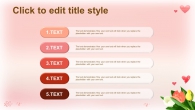 화사한 따뜻한 PPT 템플릿 사랑은 핑크색(자동완성형포함)_슬라이드5