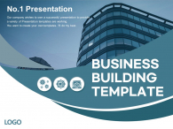 비지니스 빌딩 회사소개서 파워포인트 PPT 템플릿 디자인_슬라이드1