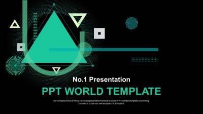 심플 라인 그린 그래픽 와이드형 (자동완성형포함) 파워포인트 PPT 템플릿 디자인