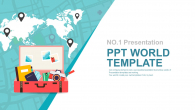 즐거운 해외여행 계획 와이드형 (자동완성형포함) 파워포인트 PPT 템플릿 디자인_슬라이드1