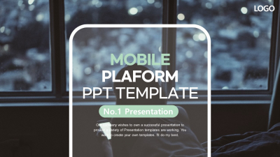 모바일 플랫폼 시대 파워포인트 PPT 템플릿 디자인(메인)