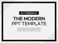 모던 앤 미니멀리즘(자동완성형 포함) 파워포인트 PPT 템플릿 디자인_슬라이드1