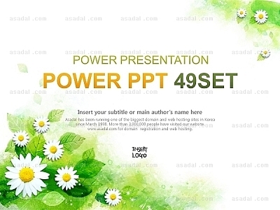 봄 spring PPT 템플릿 세트2_꽃 일러스트 제안서_b0107(조이피티)