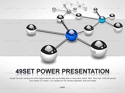 의료기 의료진 PPT 템플릿 세트2_심플분자구조2_b0215(좋은피티)