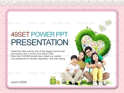 가정 home PPT 템플릿 세트2_화목한가족_b0553(맑은피티)