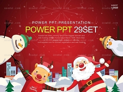 christmas Xmas PPT 템플릿 세트_메리크리스마스04_0926(바니피티)