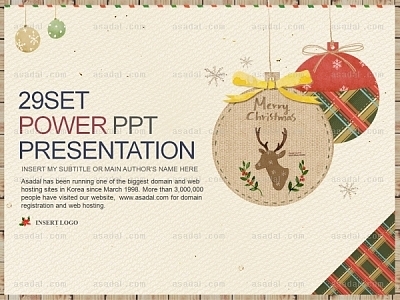 christmas Xmas PPT 템플릿 세트_메리크리스마스05_0928(바니피티)