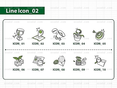 일러스트 아이콘 PNG아이콘 PPT 템플릿 1종형_라인아이콘02_0161소울피티)