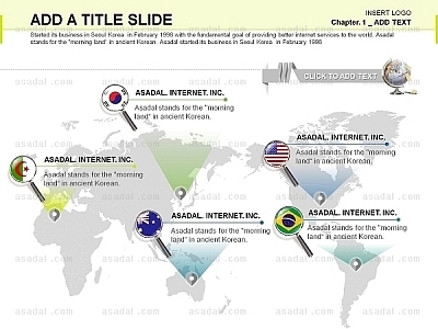 해외지도 world map PPT 템플릿 1종_세계지도_d0374(좋은피티)